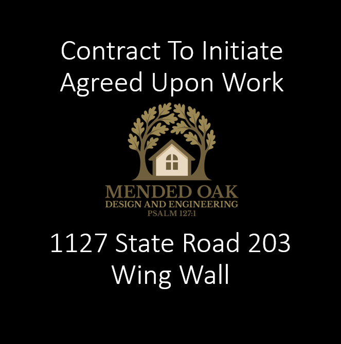 Contract for 1127 SR 203 Wing Wall