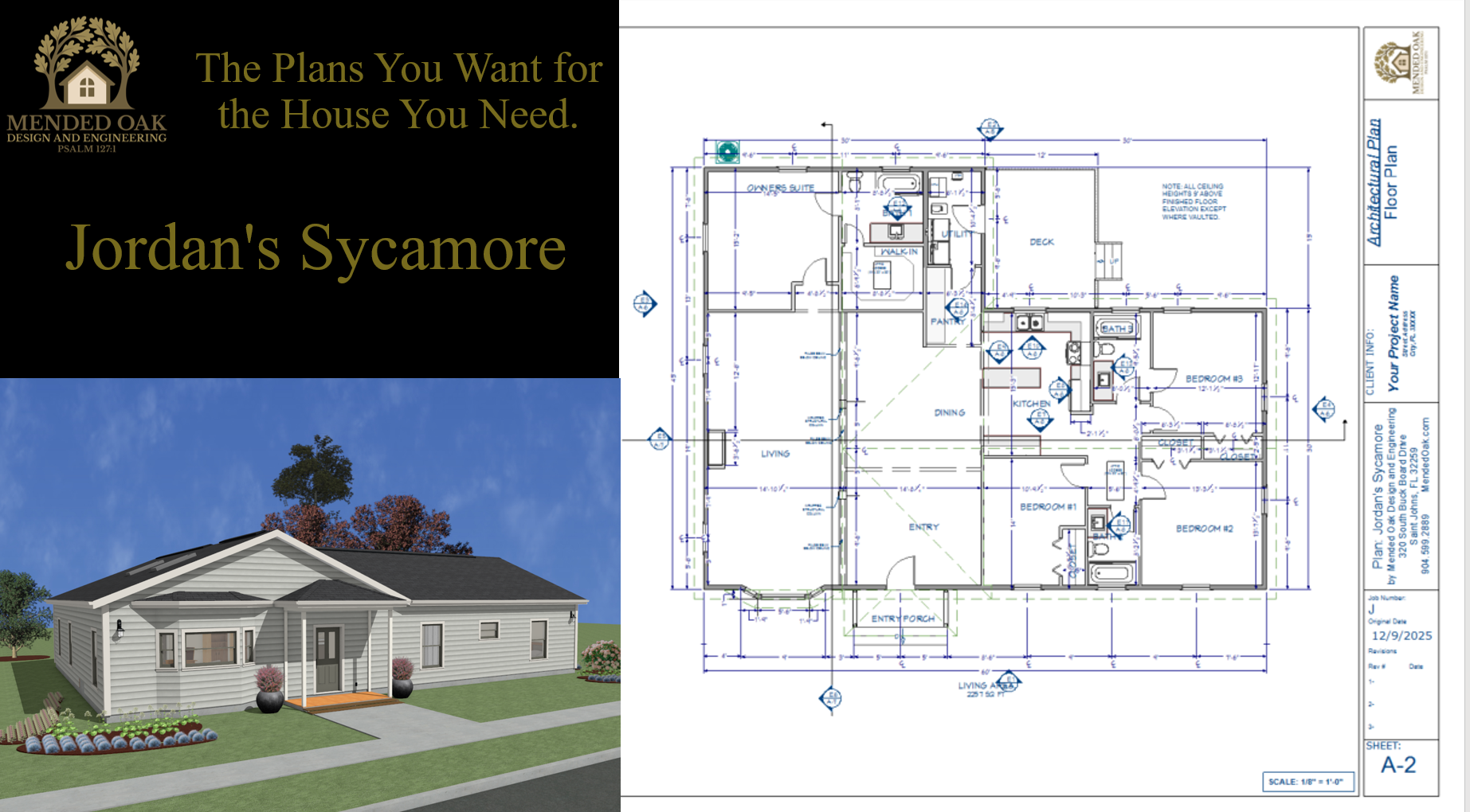 Jordan's Sycamore (3BR 3Bath)