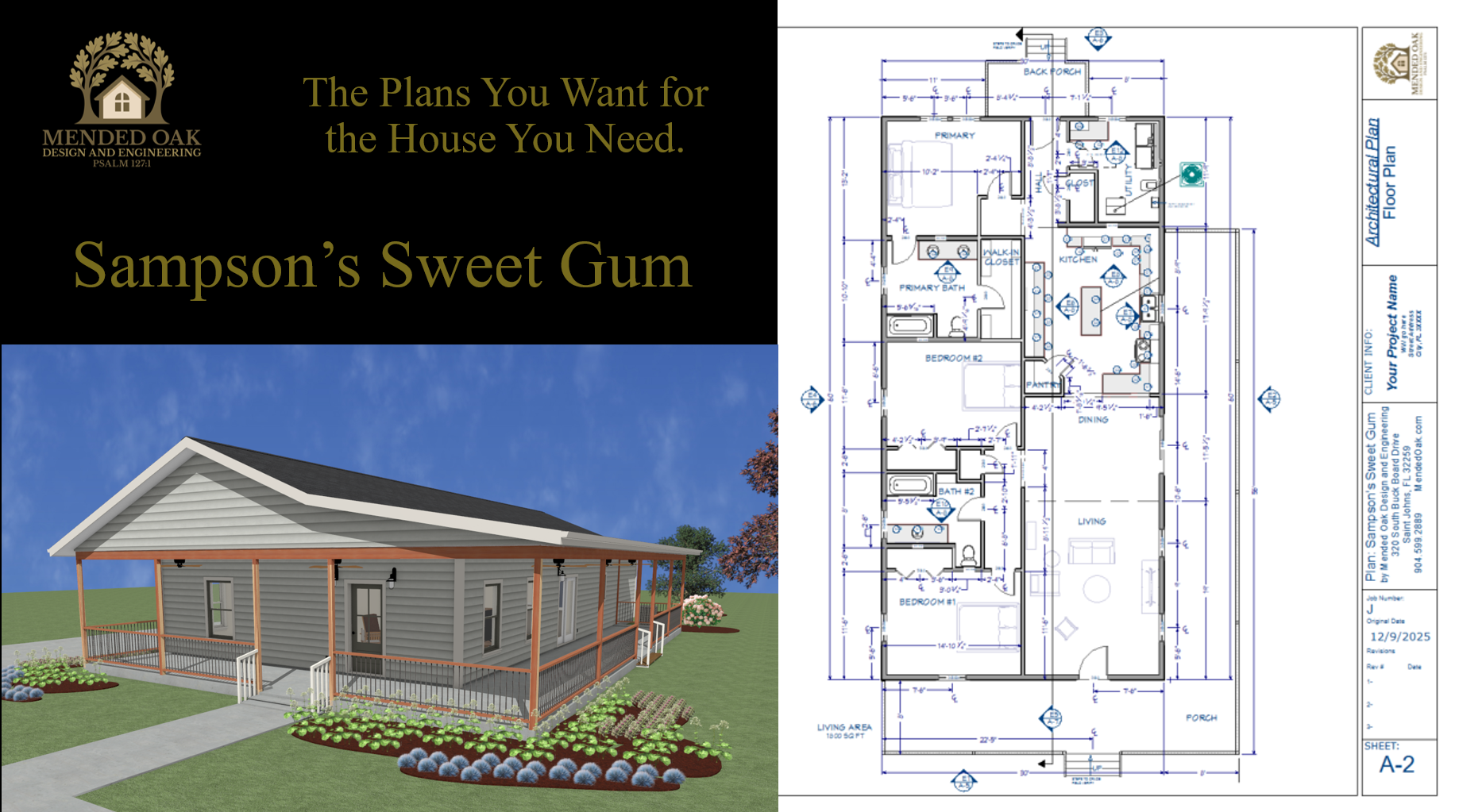 Sampson's Sweet Gum (3BR 2Bath)