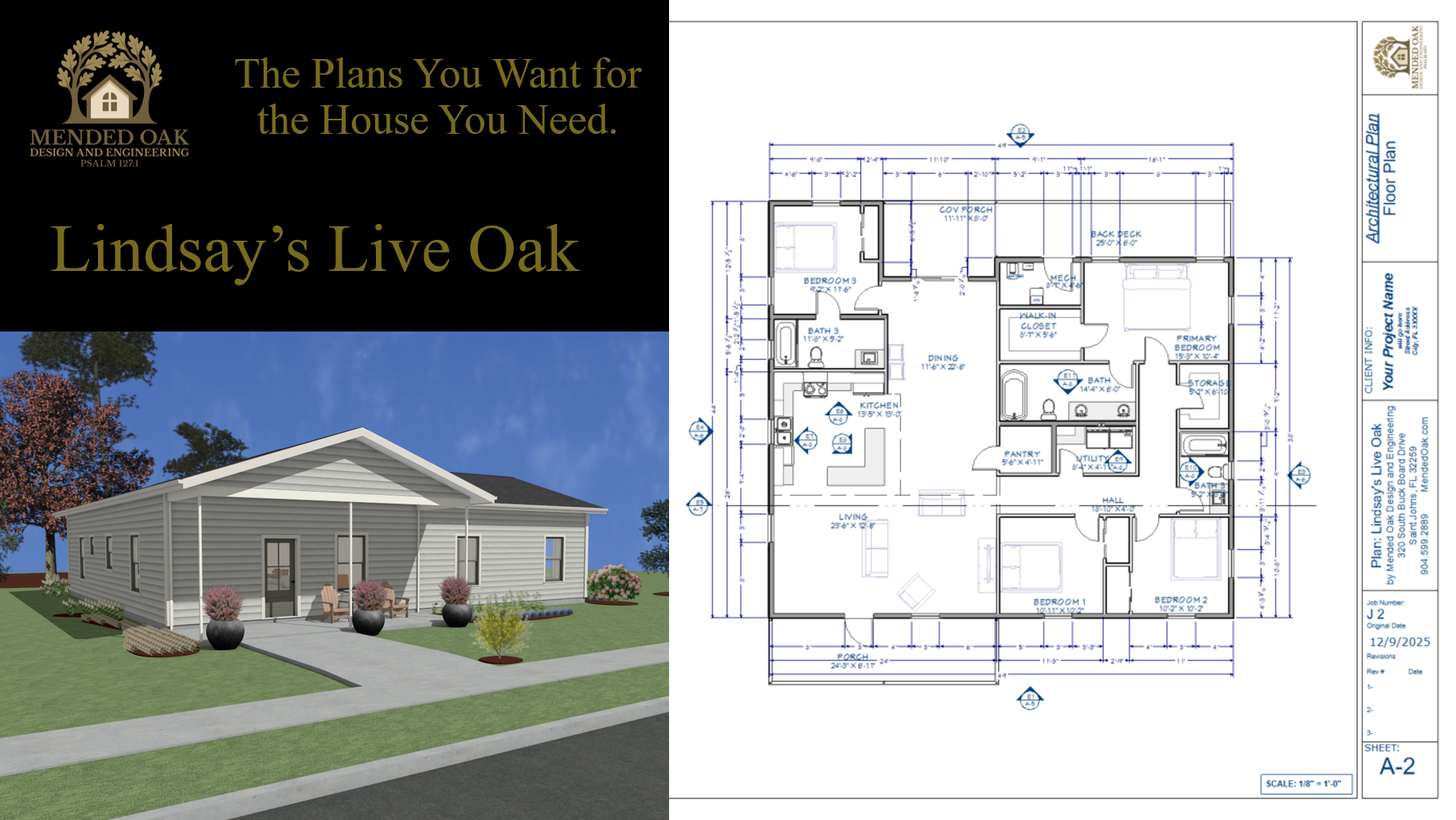 Lindsay's Live Oak (4BR, 3Bath)