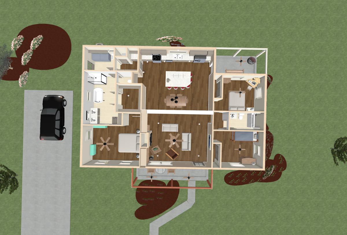 Bob's Beech (3BR 2Bath) - Full Architectural Plans - $1084. Other packages available.
