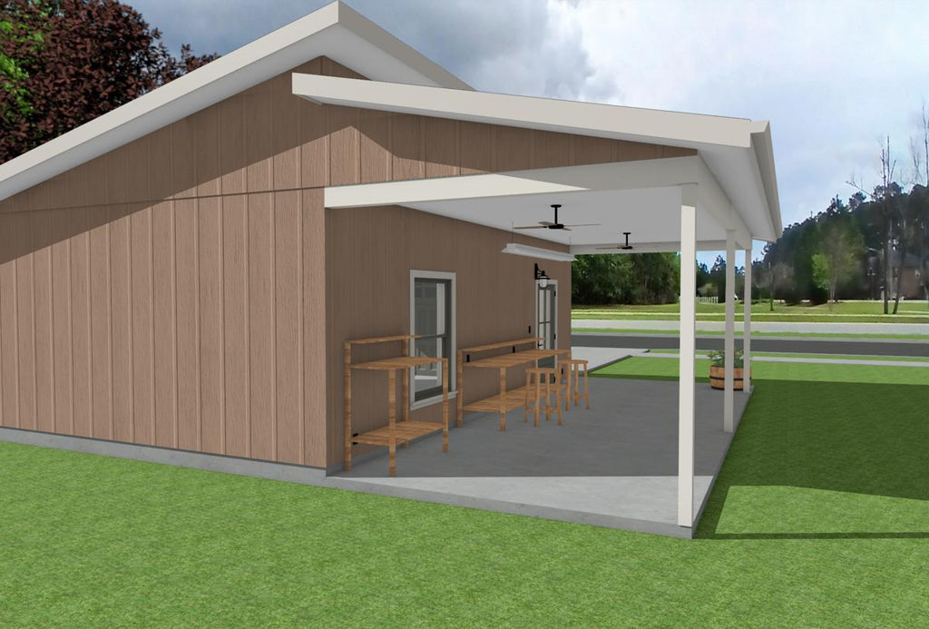 Isaac's Garage (1-car detached garage with a porch)