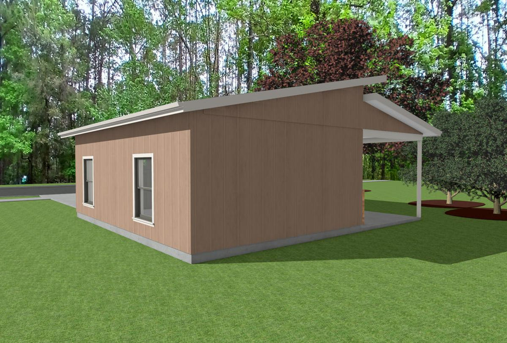 Isaac's Garage (1-car detached garage with a porch)
