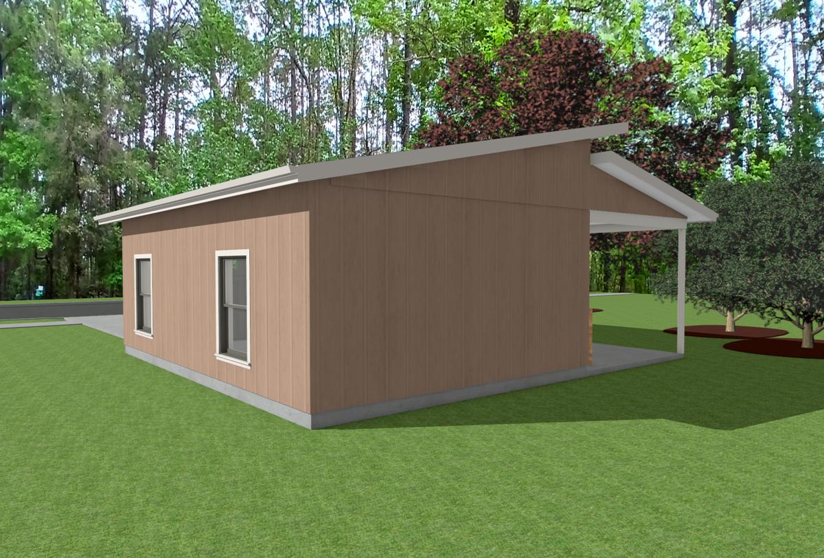 Isaac's Garage (1-car detached garage with a porch)